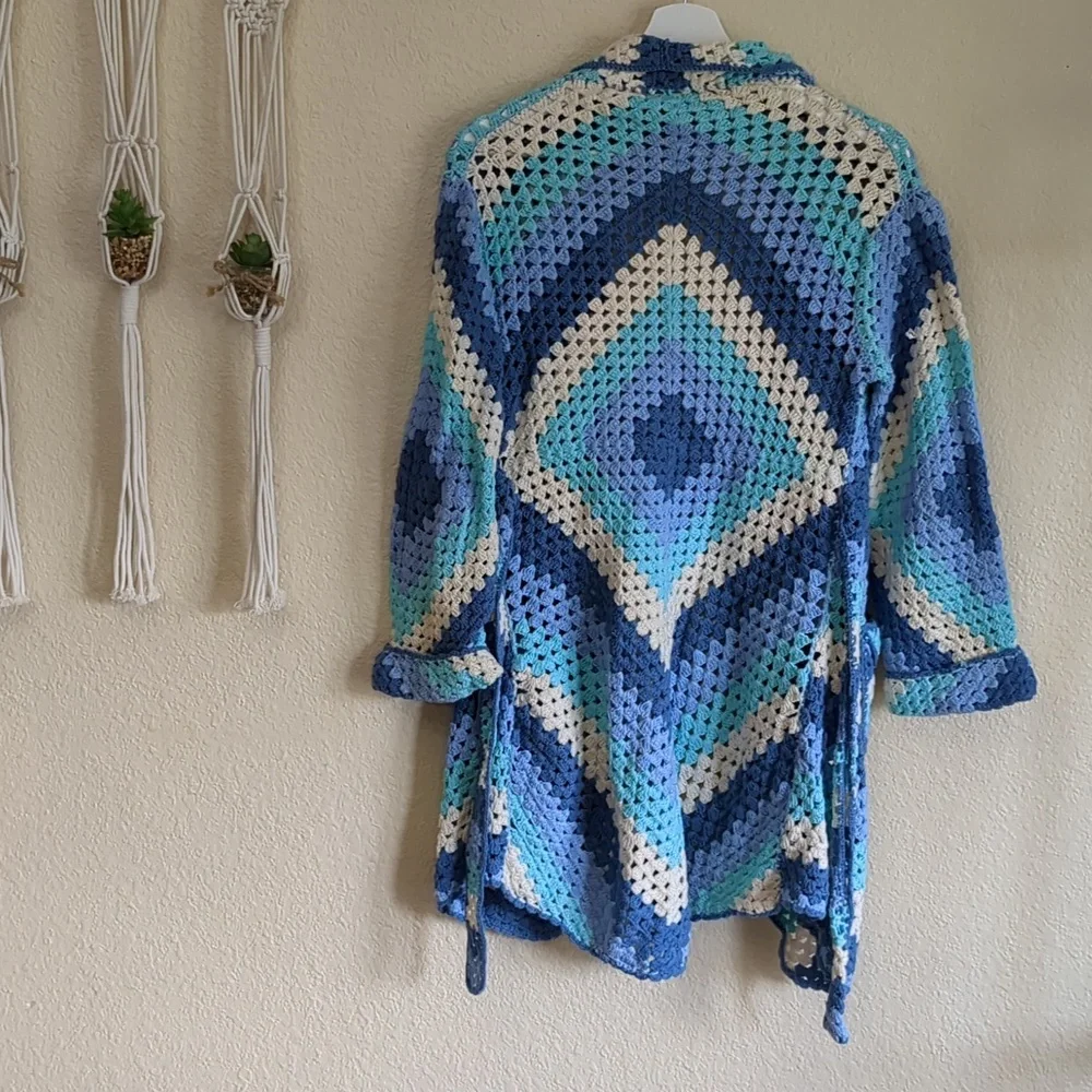 Chasing Unicorns Short Blue Cardigan One Size - Picture 10 of 17